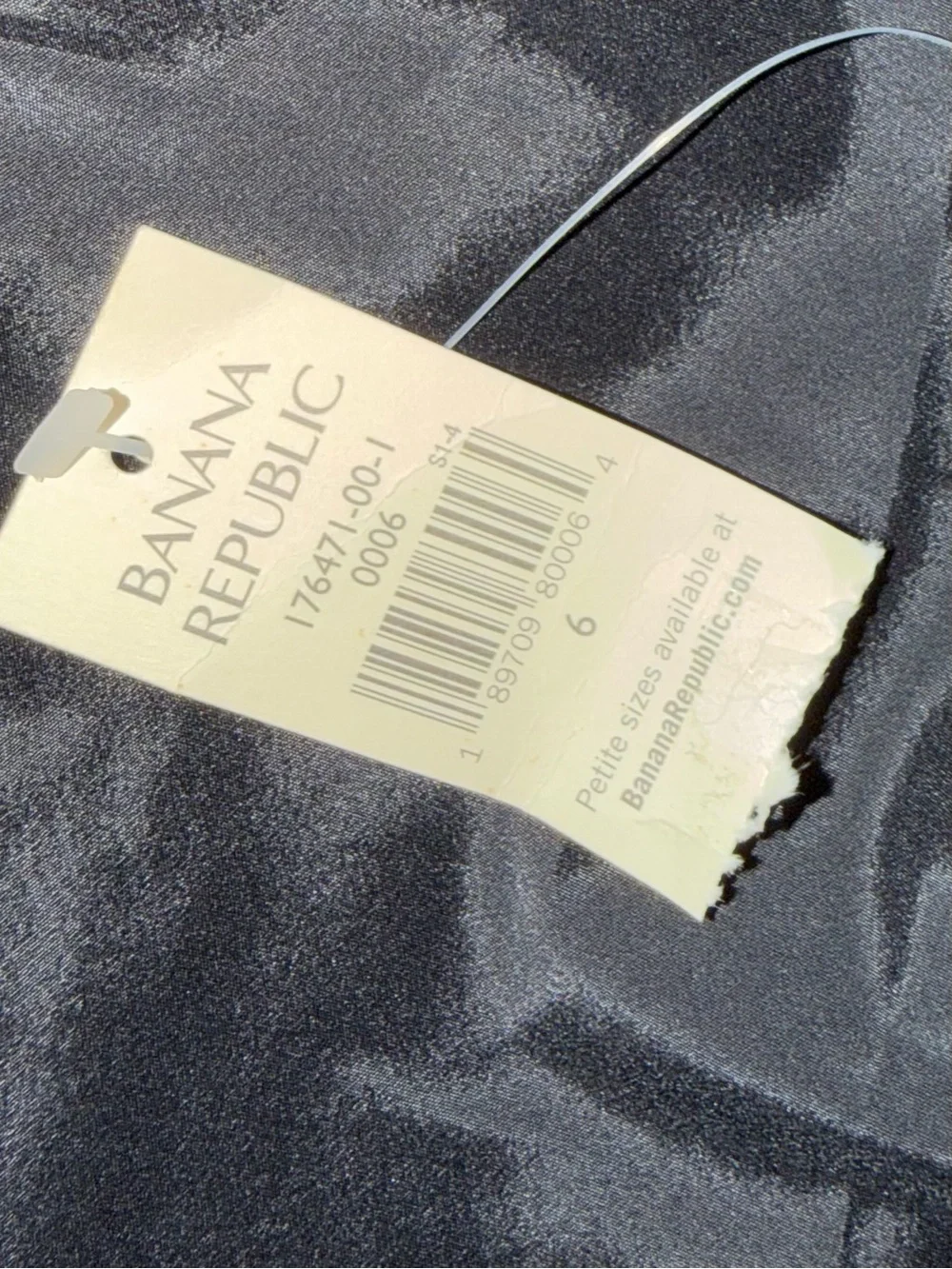 Banana Republic Black Cowl-Neck Satin Midi Slip Dress with Sequin Straps